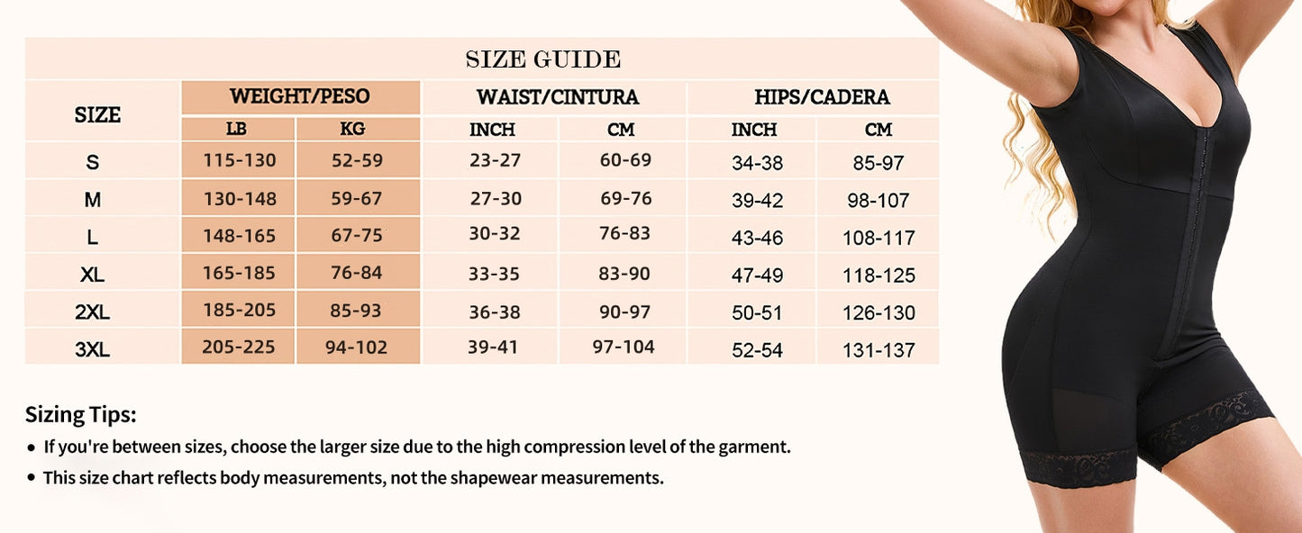 All-Day Comfort Body Shaper – Seamless Post-Surgery & Postpartum Suit