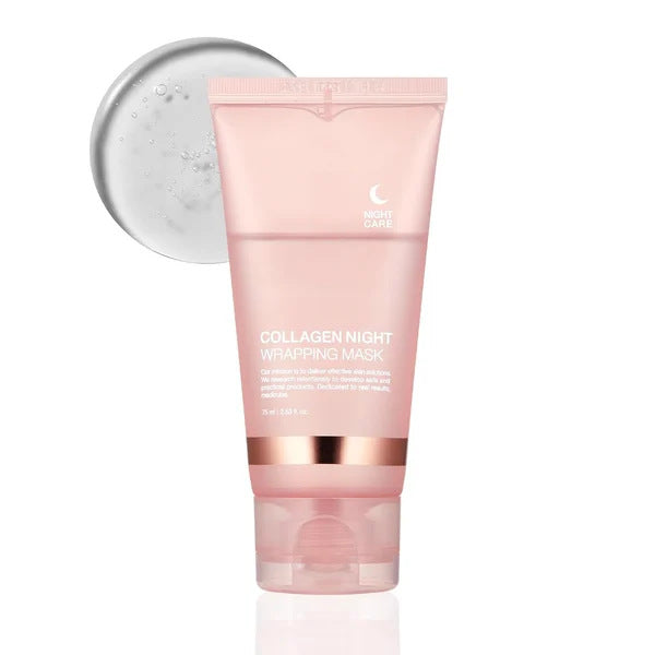 Luminous Collagen Peel-Off Mask - Deep Hydration & Anti-Wrinkle Night Mask with Applicator