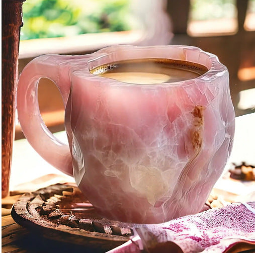 Trend Ritual™ Ethereal Geode Resin Mug - 400ml Handcrafted Mineral Crystal Cup