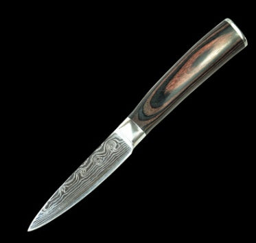 KuroHagane™ Damascus-Style Kitchen Knife Set | Professional 7Cr17 Stainless Steel