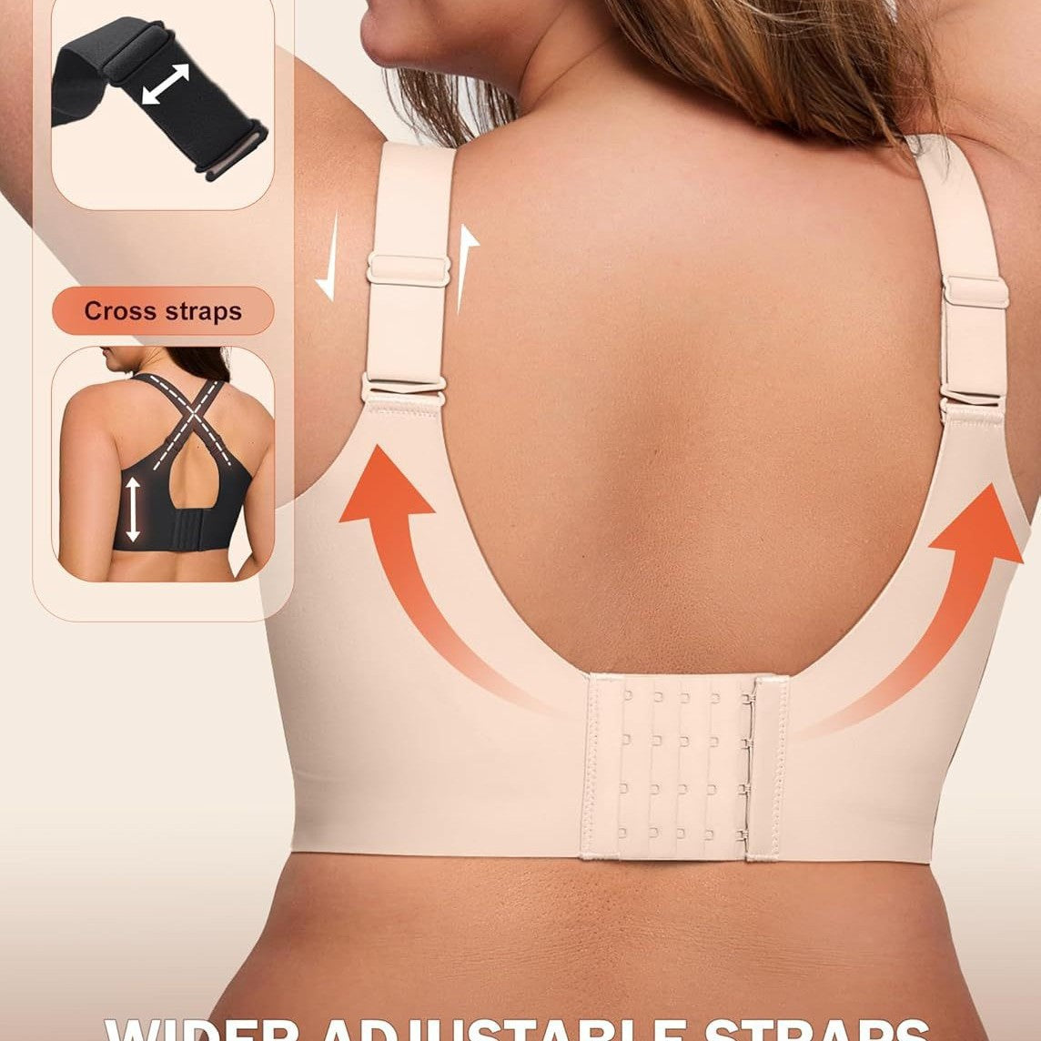 LiftFree™ Full-Coverage Push-Up Bra – Wireless Support & All-Day Comfort