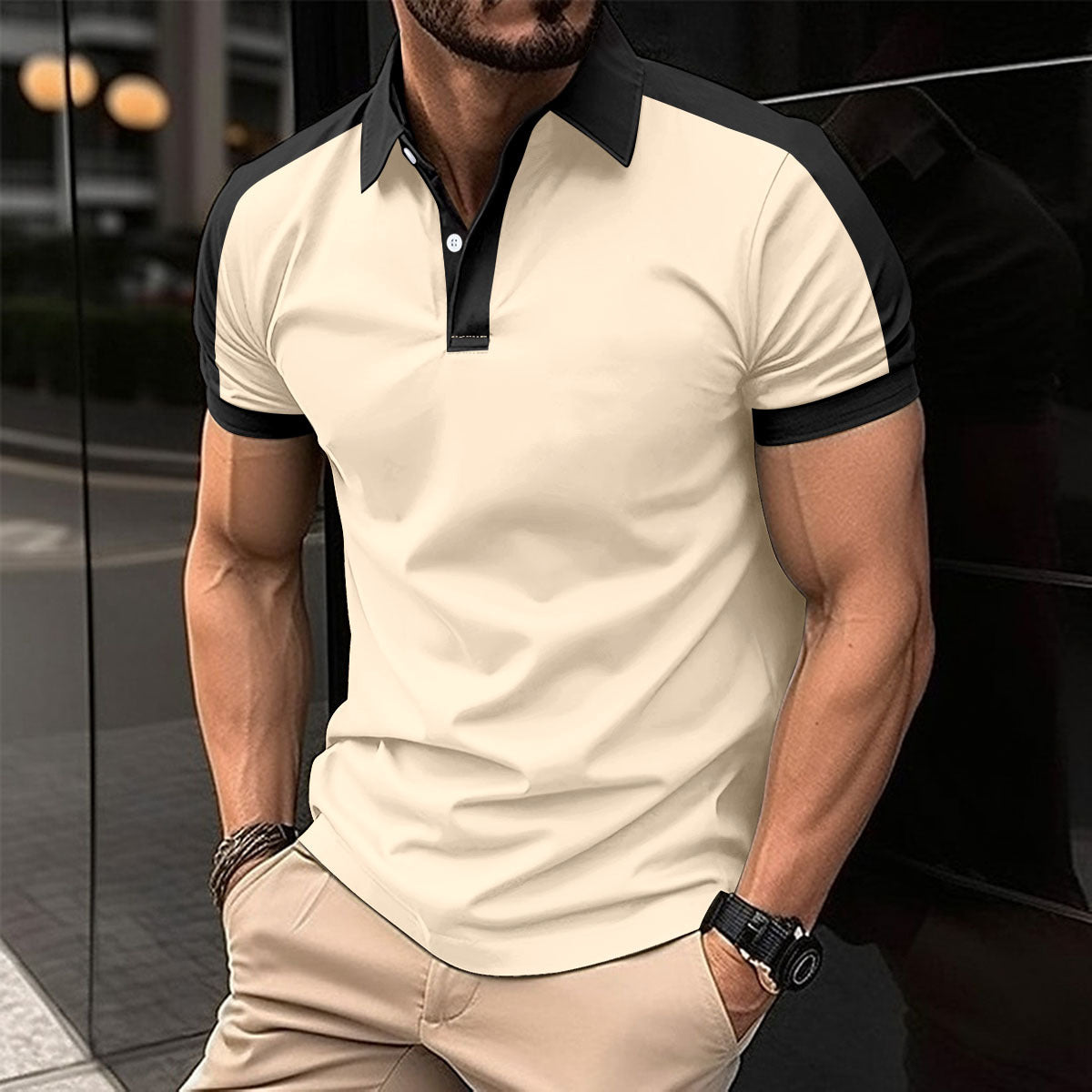 Trend Ritual™ Signature Summer Polo - Premium Cotton-Blend Business Casual Shirt