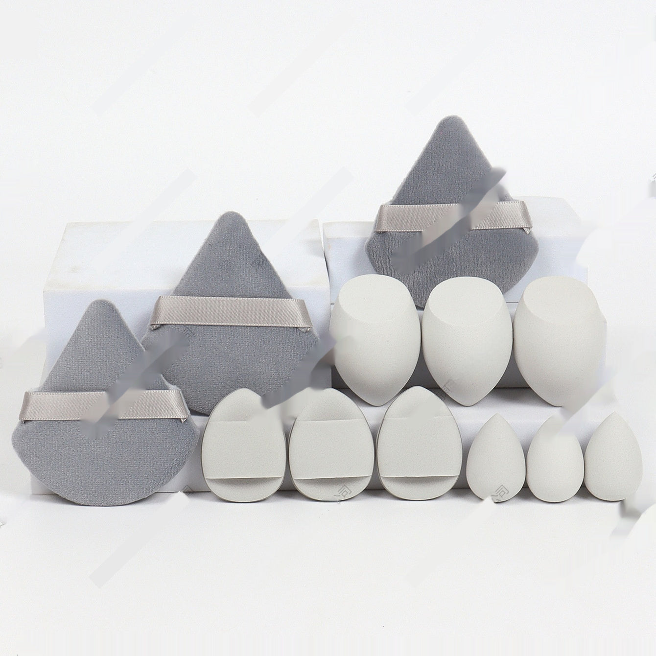 12-Piece Premium Makeup Sponge Set - Professional Beauty Blenders for Foundation & Powder