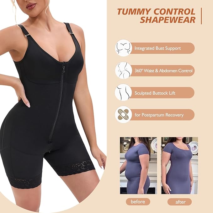 Signature Full-Body Colombian Faja – Advanced Post-Surgery & Postpartum Shaper