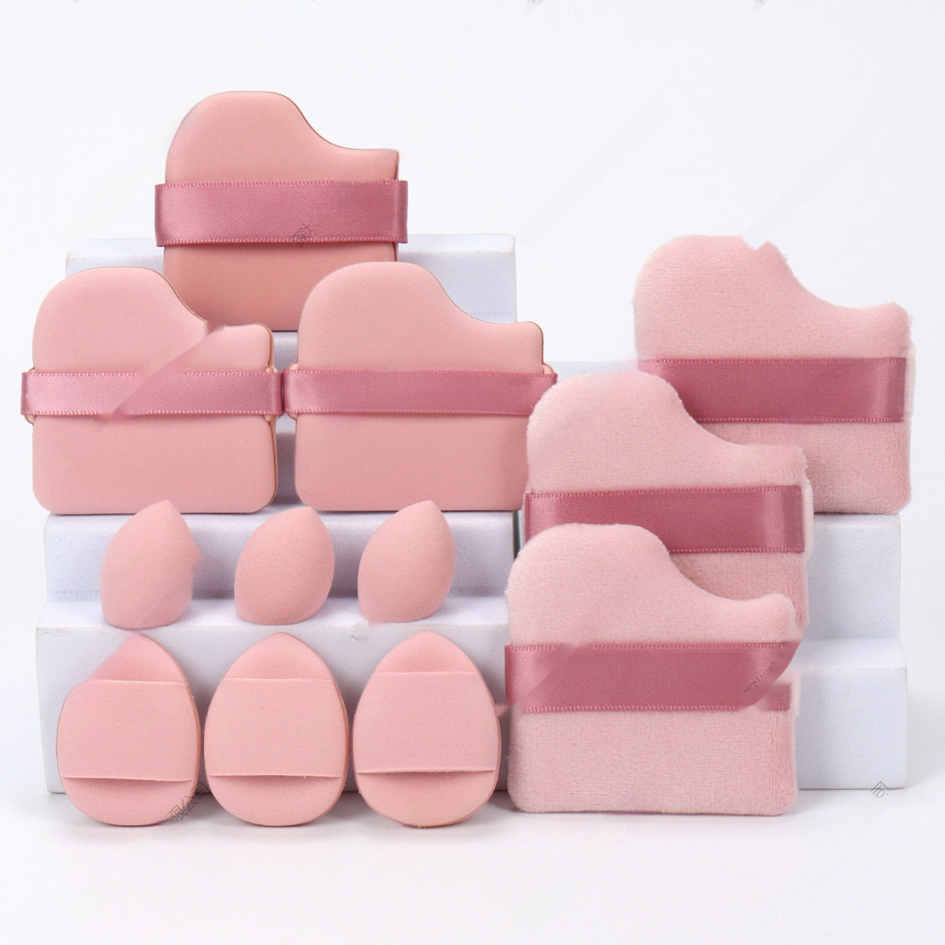 12-Piece Premium Makeup Sponge Set - Professional Beauty Blenders for Foundation & Powder