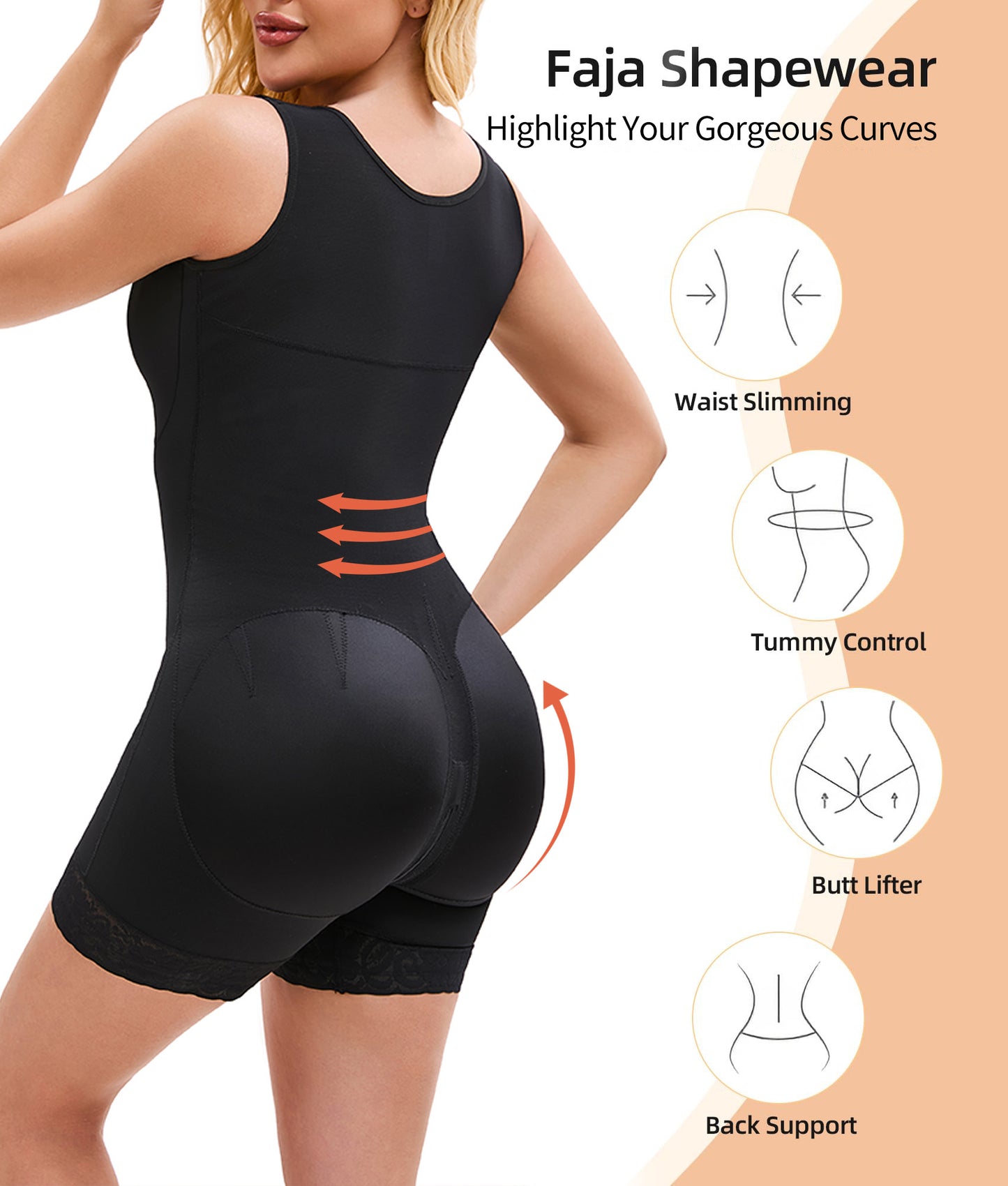 All-Day Comfort Body Shaper – Seamless Post-Surgery & Postpartum Suit
