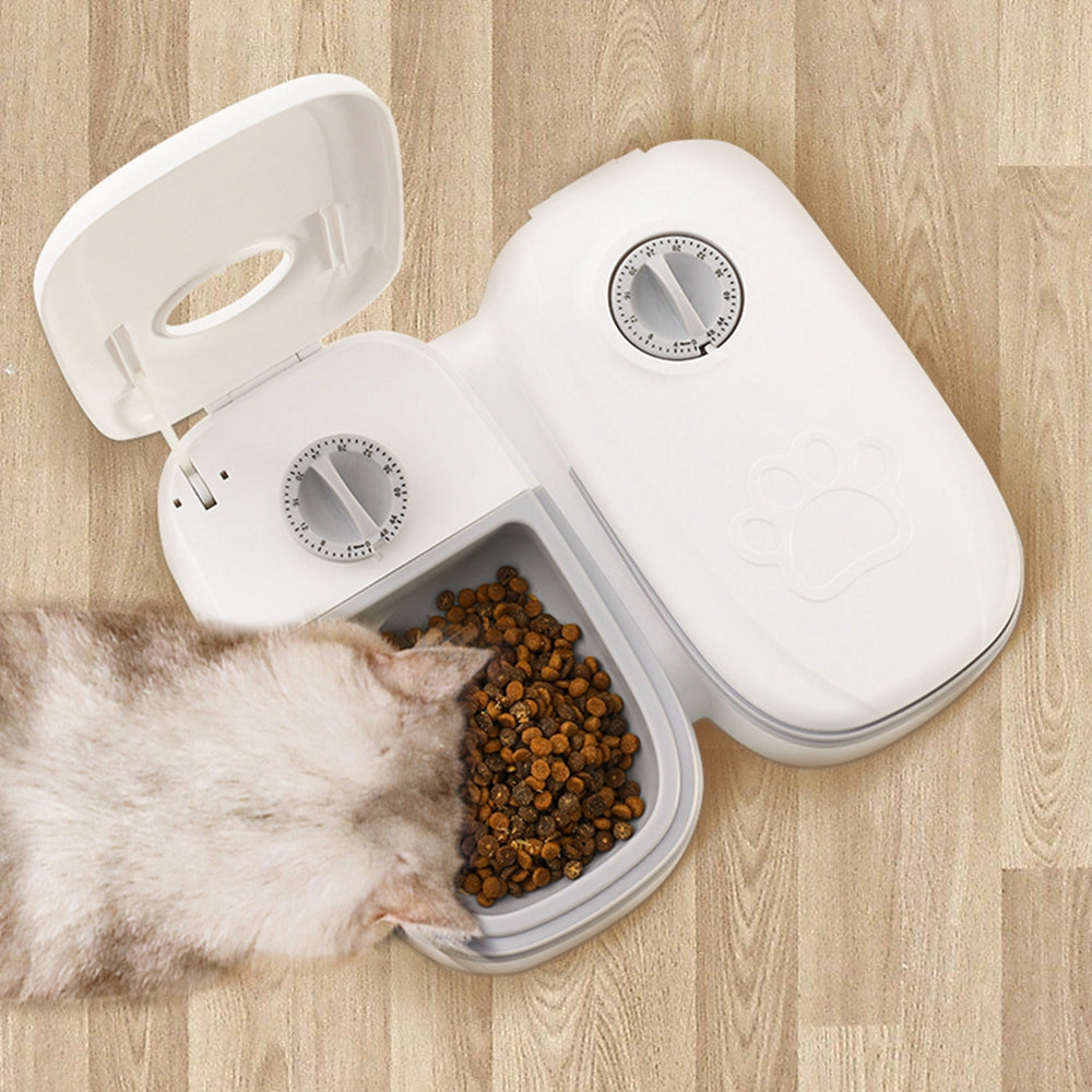 TimeFeed™ Automatic Smart Pet Feeder – Programmable 2-in-1 Timed Food Dispenser