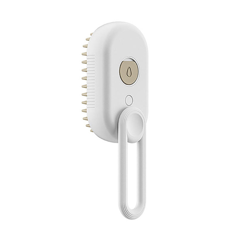 Mist & Massage™ 3-in-1 Pet Steam Brush – Electric Anti-Static Grooming & Deshedding Tool