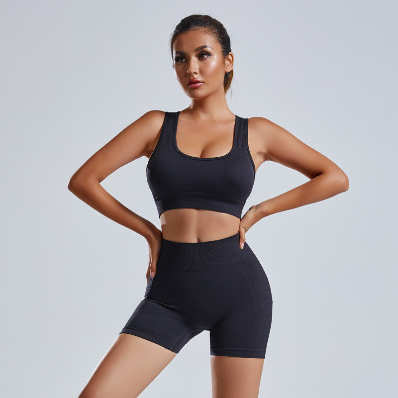 Seamless Sculpt & Flow 2-Piece Yoga Set