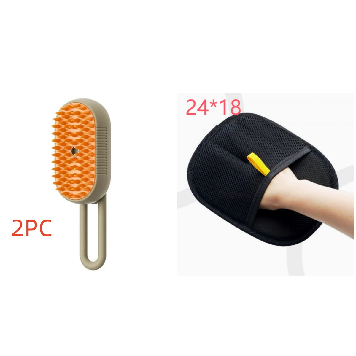 Mist & Massage™ 3-in-1 Pet Steam Brush – Electric Anti-Static Grooming & Deshedding Tool