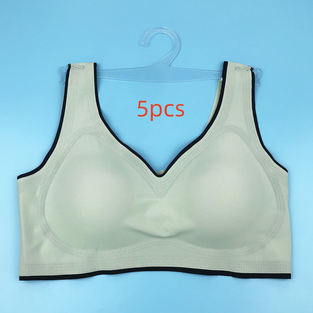 ZenSoft Seamless Beauty-Back Bra (5-Pack) – Ultra-Thin Cooling Ice Silk