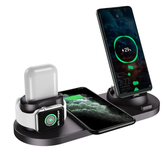 OmniCharge 6-in-1 Wireless Charging Station – Universal Fast Charging Dock