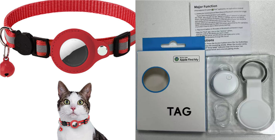 Trend Ritual™ Reflective AirTag Pet Collar - Waterproof GPS Tracking Case