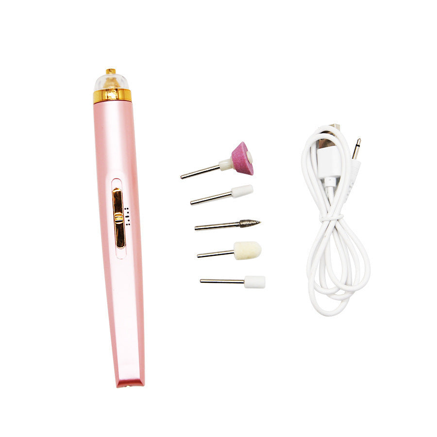 GlowPolish™ 5-in-1 Electric Nail Drill | Cordless LED Manicure Set