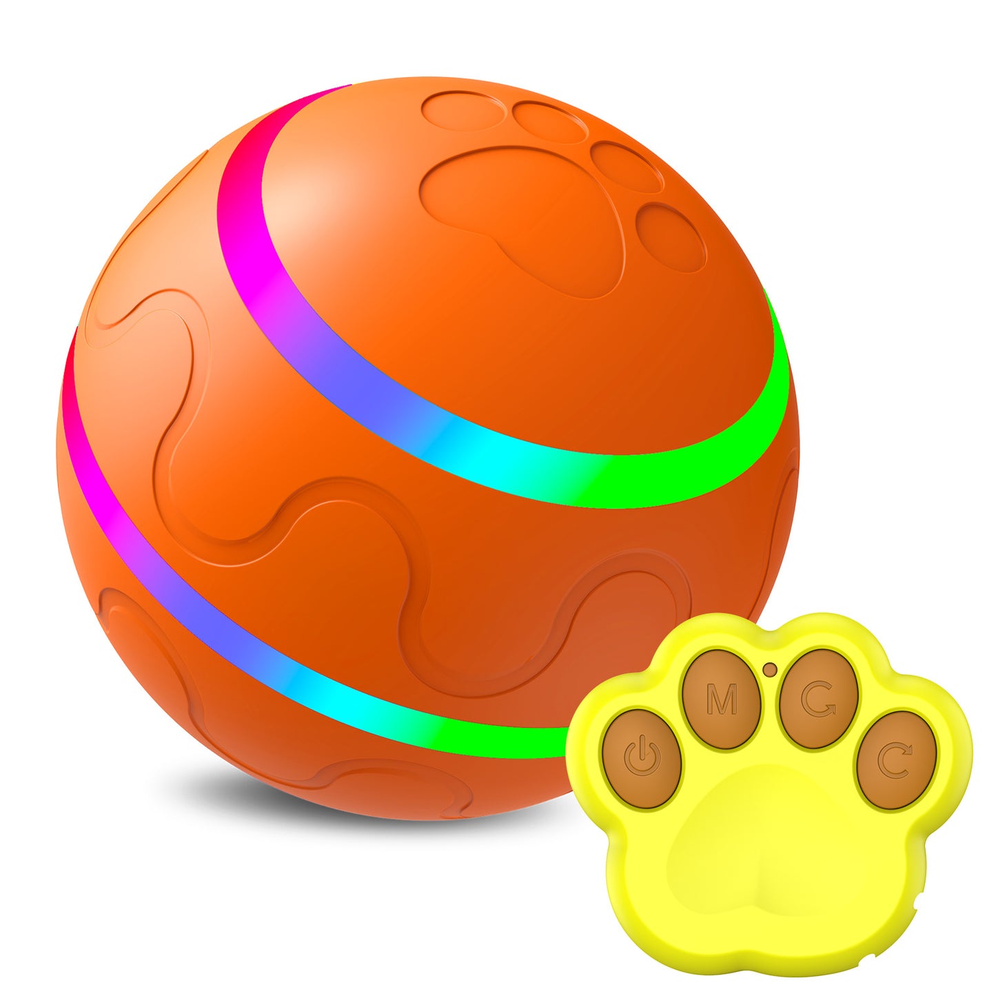 Intelligent Interactive Cat Ball Toy - USB Rechargeable 360° Rotating Robotic Pet Toy