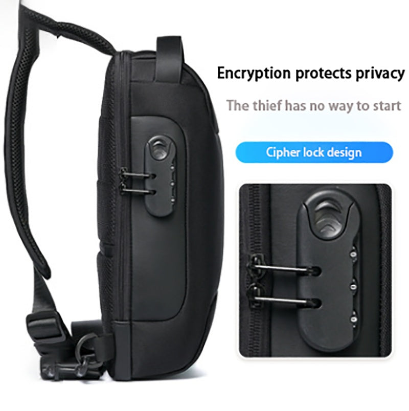 Trend Ritual™ Nomad Anti-Theft Sling Bag - Waterproof Crossbody with USB Charging