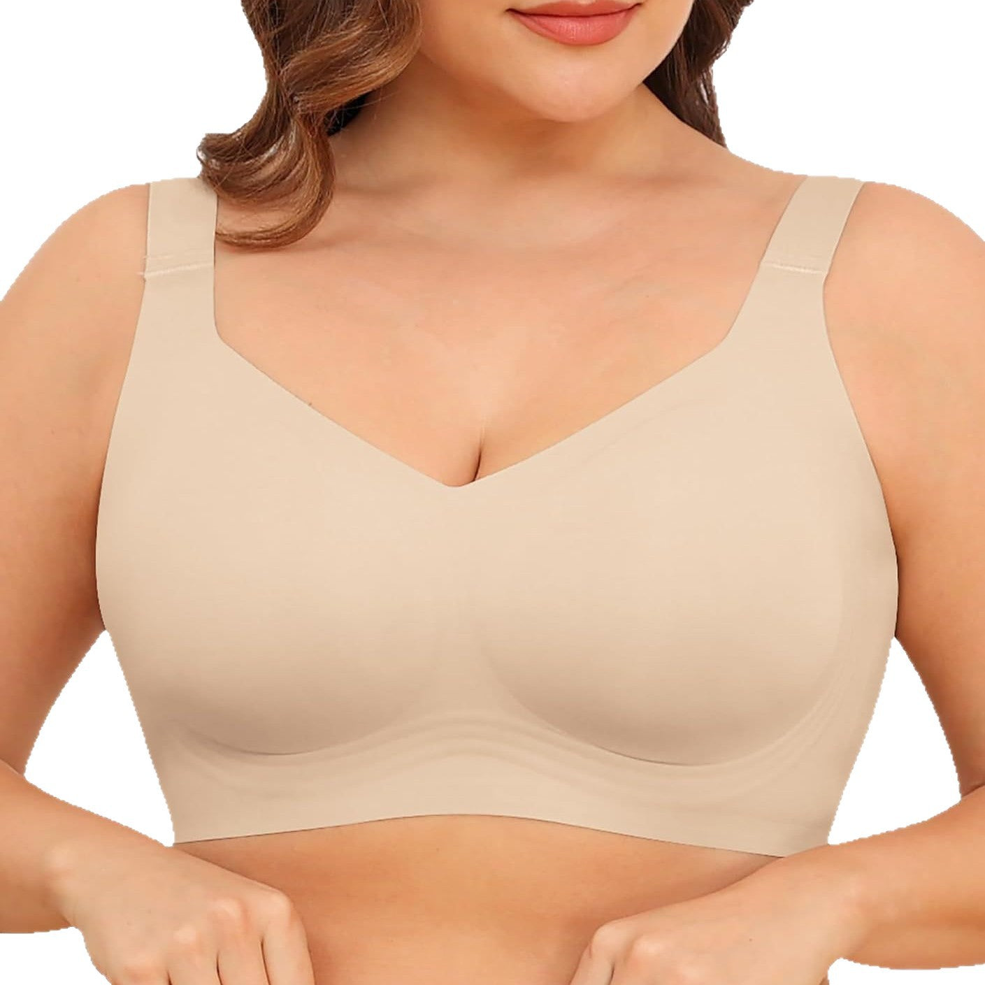 AuraSilk™ Full-Coverage Wireless Bra – Ultra-Comfort Everyday Ice Silk Bralette