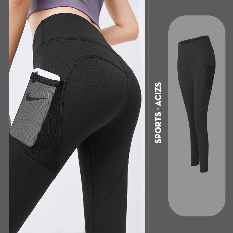 High-Waisted Tummy Control Yoga Pants with Pockets – Trend Ritual Essentials