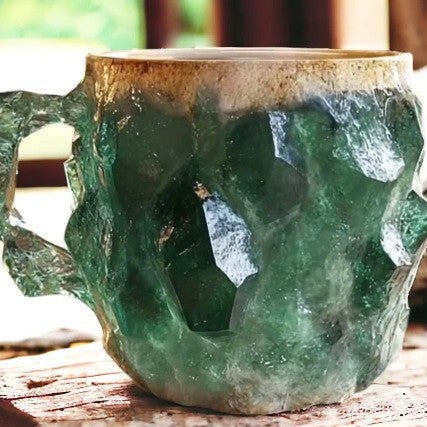 Trend Ritual™ Ethereal Geode Resin Mug - 400ml Handcrafted Mineral Crystal Cup