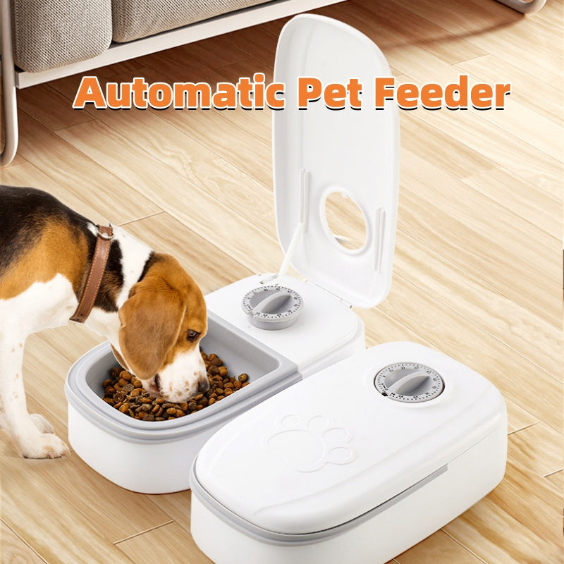 TimeFeed™ Automatic Smart Pet Feeder – Programmable 2-in-1 Timed Food Dispenser