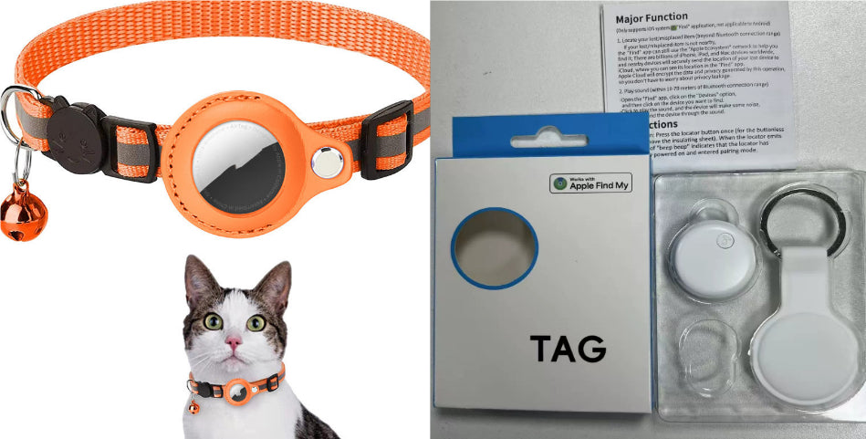 Trend Ritual™ Reflective AirTag Pet Collar - Waterproof GPS Tracking Case