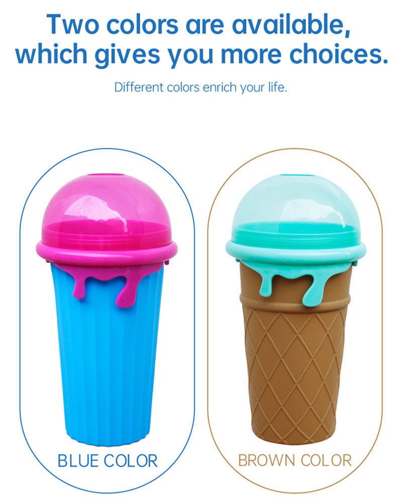 Trend Ritual™ Magic Slushy Maker Cup - 500ml Quick-Freeze Smoothie Squeeze Cup