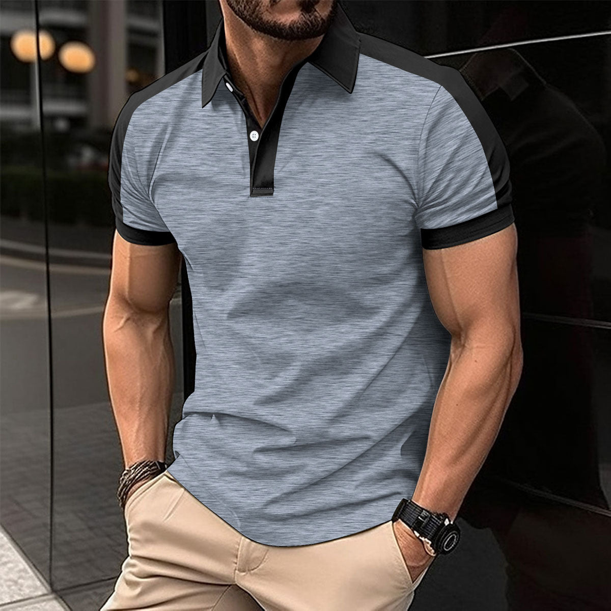 Trend Ritual™ Signature Summer Polo - Premium Cotton-Blend Business Casual Shirt