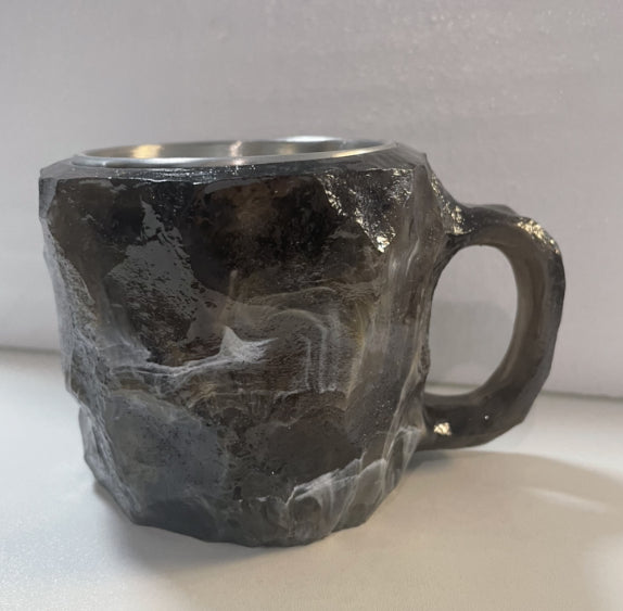 Trend Ritual™ Ethereal Geode Resin Mug - 400ml Handcrafted Mineral Crystal Cup
