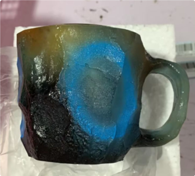Trend Ritual™ Ethereal Geode Resin Mug - 400ml Handcrafted Mineral Crystal Cup