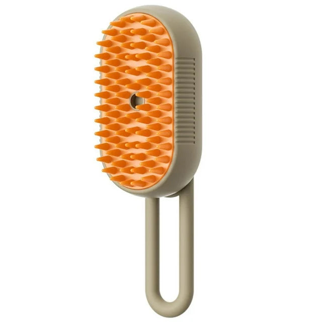 Mist & Massage™ 3-in-1 Pet Steam Brush – Electric Anti-Static Grooming & Deshedding Tool