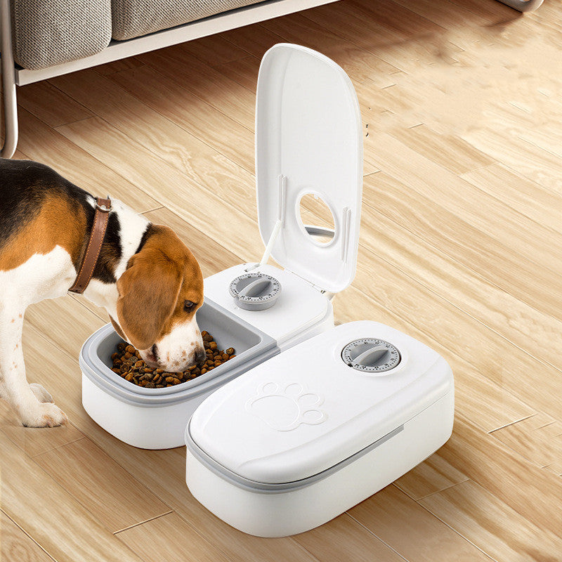 TimeFeed™ Automatic Smart Pet Feeder – Programmable 2-in-1 Timed Food Dispenser